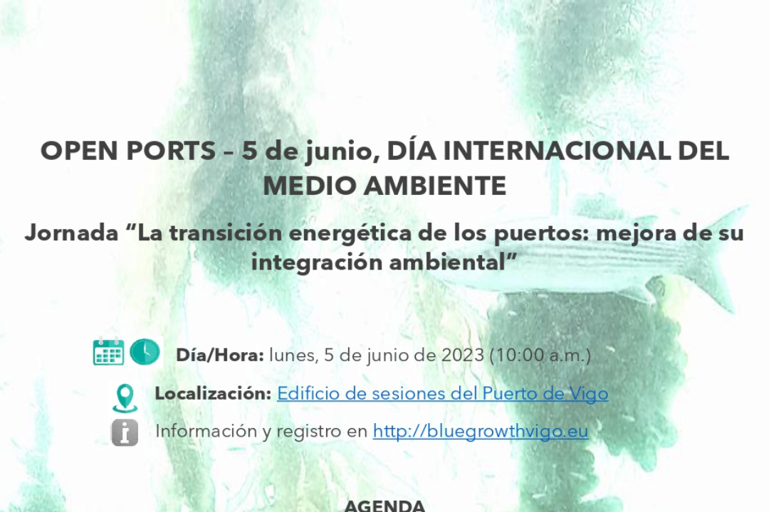 Día Internacional del Medio Ambiente. Jornada “La transición energética de los puertos: mejora de su integración ambiental”