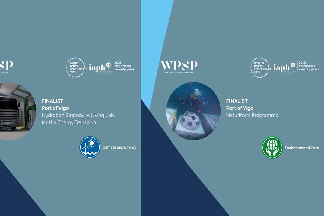 Vigo aims for its third “Green Oscar”: two Port projects shortlisted for the IAPH Sustainability Awards 2025